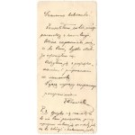 [für] Serafowicz - ein Brief