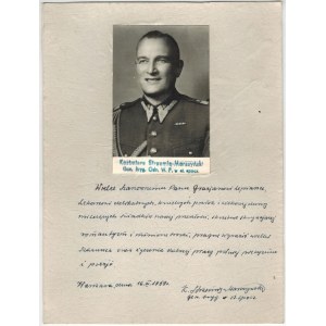 Strzemię-Marszynski Kazimierz- brigadier general of the Polish People's Army, officer in the Second Republic