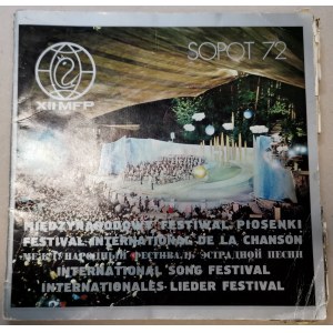 [Sopot Festiwal 1972] - program i spis uczestników - liczne autografy.