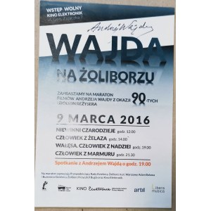 Wajda Andrzej - Wajda na Żoliborzu, ulotka - autograf.