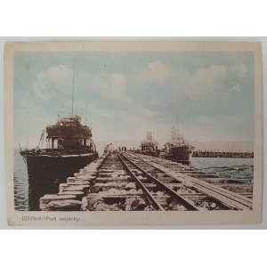 Gdynia. Port wojenny. Przedwojenna.[1926-39]