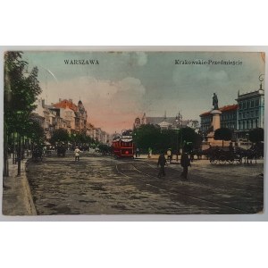 Warszawa, Krakowskie Przedmieście [Pomnik Mickiewicza][ok.1915-18]