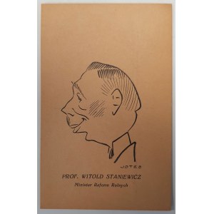 Jotes [Jerzy Szwajcer]: Prof. Witold Staniewicz, Minister Reform Rolnych, [1926?]