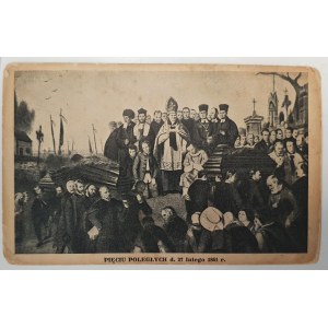 Pogrzeb pięciu poległych w 1861,wg Lessera [sprzed 1939]