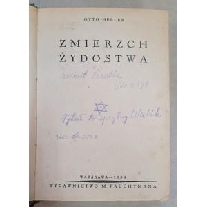 Heller Otto: Zmierzch żydostwa, 1934