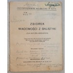 Wojtulewicz W.: Zbiorek wiadomości z balistyki, 1927
