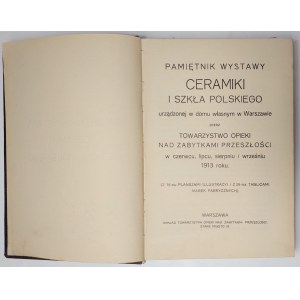 Erinnerungen an eine Ausstellung polnischer Keramik und Glas, Warschau 1913.