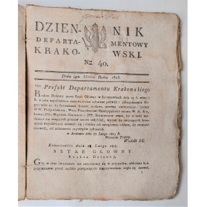 Dziennik Departamentowy Krakowski nr 1-52, 1812-1813