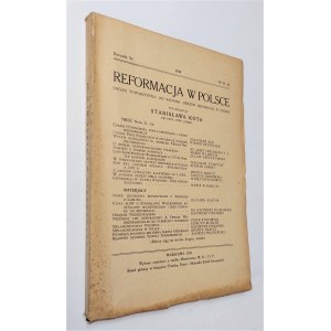 Reformacja w Polsce, Rocznik VI, 1934 r.
