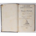 Constant, O monarchii konstytucyyney, Warszawa 1831 r.