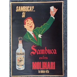 Plakat reklamowy Sambuca Extra Molinari