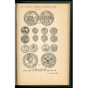 Gumowski, Příručka polské numismatiky