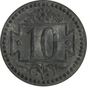 10 [fenig], Gdaňsk, 1920