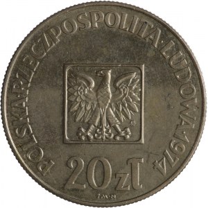 20 złotych, 1974, PRÓBA TECHNOLOGICZNA