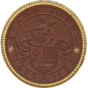 Riesa (Saksonia), medal na 300-lecie miasta, 1923 r.