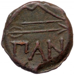 Cimmerian Bosporus, Panticapaeum, AE (Bronze, 14,3 mm, 1,77 g), 1st half of 3rd century BC.