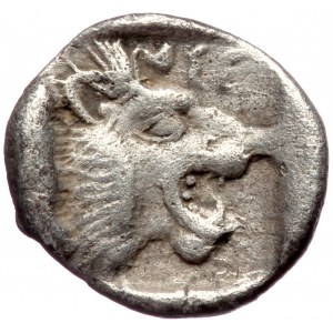 Troas, Assos AR hemiobol (Silver 0,54g 9mm) ca 405-360 BC. Chian standard.