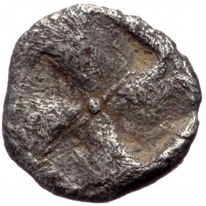 Troas, Kebren AR Tetartemorion (Silver 0,20g 7mm) 5th century BC.