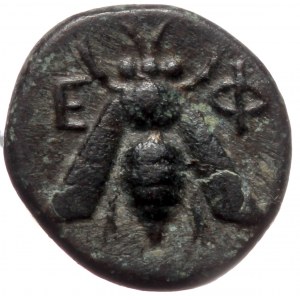 Ionia, Ephesos, AE (bronze, 1,26 g, 12 mm) Circa 375-325 BC