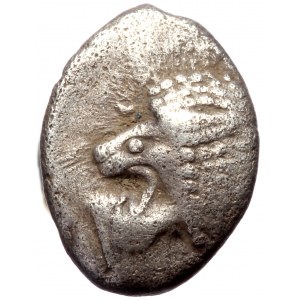 Ionia, Miletos, AR obol (Silver, 11,4 mm, 1,12 g), late 6th century BC.