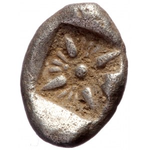 Ionia, Miletos, AR obol (Silver, 11,4 mm, 1,12 g), late 6th century BC.