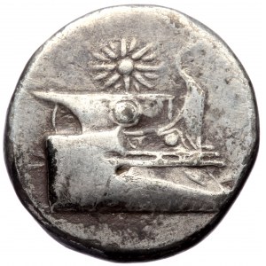 Lycia, Phaselis, AR stater (22mm, 10.35 gm, 6h), ca. 250-220 BC, struck under magistrate.