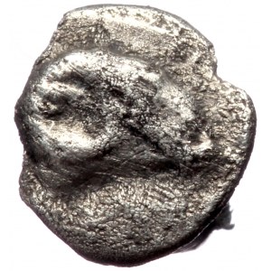 Caria, uncertain AR tetartemorion (Silver 0,20g 6mm) ca 420-350 BC.