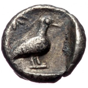 Caria, Mylasa AR Tetartemorion (Silver, 0,13g, 5mm) ca 420-390 BC
