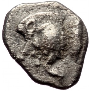 Mysia, Kyzikos AR obol (Silver, 0,50g, 9mm) ca 450-400 BC.