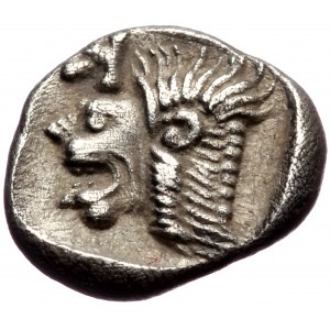 Mysia, Kyzikos AR Obol (Silver, 0,82g, 9mm) ca. 450-400 BC.