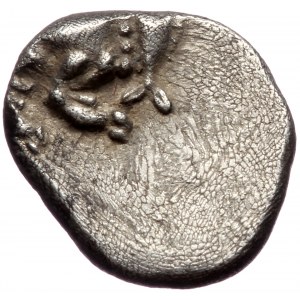 Mysia, Kyzikos AR Obol (Silver, 0,82g, 9mm) ca. 450-400 BC.