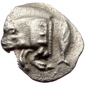 Mysia, Kyzikos AR Obol (Silver, 0,66g,12mm) ca 450-400 BC