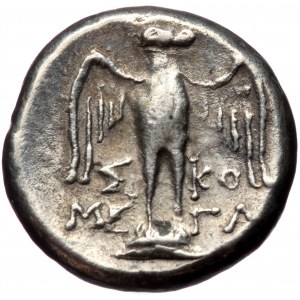 Pontos, Amisos AR drachm (Silver 4,04g 15mm) Magistrate Sko-, and Mega- (300-100 BC).