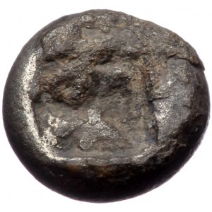 Persia, Achaemenid Empire AR 1/4 siglos (Silver, 1,34g, 9mm) Xerxes II to Artaxerxes II ca. 420-375 BC