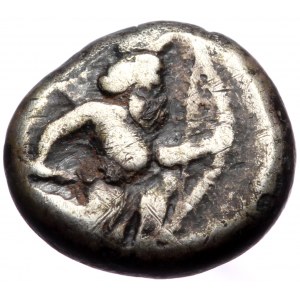 Persia, Achaemenid Empire AR 1/4 siglos (Silver, 1,32g, 8mm) Xerxes II to Artaxerxes II ca. 420-375 BC