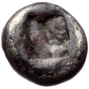 Achaemenid Kings of Persia AR 1/16th-Siglos (Silver, 0,74g, 7mm) ca 500-485 BC