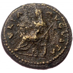 Titus (79-81) AE Quadrans (Bronze, 2,96g, 16mm) uncertain mint on the Balkans (Thrace?), 80-81.