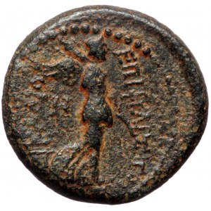 Ionia, Smyrna, Britannicus under Claudius (41-55), AE hemiassarion (Bronze, 16,4 mm, 3,82 g), struck under the magistrat