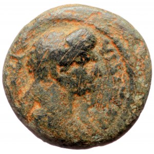 Lydia, Philadelphia, Domitia (82-96), AE 1/3 assarion (Bronze, 14,9 mm, 2,67 g), struck under magistrate Lagetas.