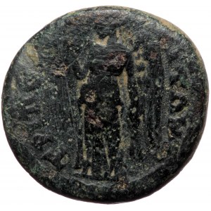 Lydia, Tripolis, AE hemiassarion (Bronze, 18,4 mm, 4,50 g), pseudo-autonomous issue, time of the Severans, ca. 193-235.