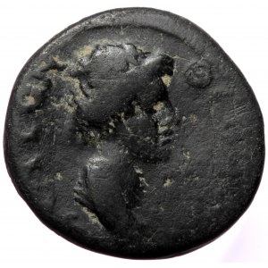 Mysia, Pergamon, AE (Bronze, 16,4 mm, 3,22 g), pseudo-autonomous issue, ca. 40-60. Obv: Θ[EωN ΣΥN - KΛH]TΩY, bust of Sen