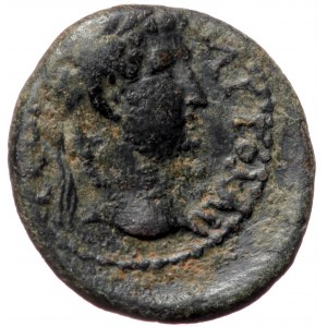 Mysia, Germe, Titus and Domitian (79-81), AE (Bronze, 17,2 mm, 2,65 g). Obv: AY[TO KAI] - CЄBAC, laureate head of Titus