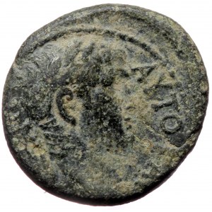 Mysia, Germe, Titus and Domitian (79-81), AE (Bronze, 16,3 mm, 2,88 g). Obv: [AYTO KAI - C]ЄBAC, laureate head of Titus