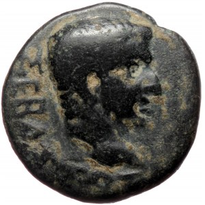 Phrygia, Philomelium, Tiberius (14-37), AE hemiassarion (Bronze, 18,1 mm, 4,55 g), struck under magistrate Titos Philopa