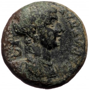 Phrygia, Eumeneia, Nero (54-68), AE (Bronze, 18,0 mm, 5,05 g), struck under Julios Kleon, archiereus of Asia, ca. 54-59.