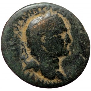 Phrygia, Apameia, Vespasian (69-79), AE (Bronze, 25,6 mm, 7,50 g). Obv: [ΑΥΤΟΚΡΑΤΟΡ Κ]ΑΙΣΑΡ ΣΕΒΑΣΤΟ[Σ ΟΥΕΣΠΑΣ]-ΙΑΝOΣ, la