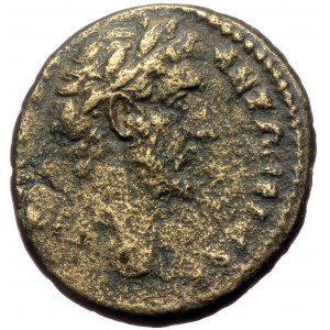 Phrygia, Docimeium, Antoninus Pius (138-161), AE assarion (Bronze, 18,8 mm, 4,05 g) Obv: […] - ANTΩNЄINOC, laureate head