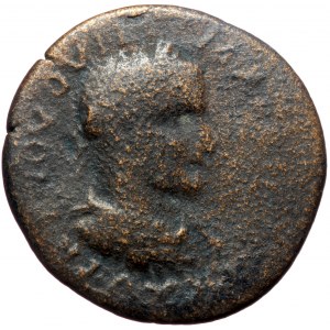 Phrygia, Akmoneia, Maximinus I Thrax (235-238), AE (Bronze, 25,3 mm, 6,58 g). Obv: AVT K Γ ΙΟV ΟVΗ ΜΑ[ΞΙΜΕΙΝ]ΟC, draped