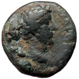 Pisidia, Antiochia, Marcus Aurelius as caesar (139-161), AE 'As' (Bronze, 19,3 mm, 4,98 g), ca. 147-161. Obv: AVR[ELIVS