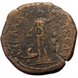 Pisidia, Amblada, Caracalla (198-217), AE diassarion (Bronze, 23.5 mm, 4.87 g, 7 h), struck to commemorate the alliance
